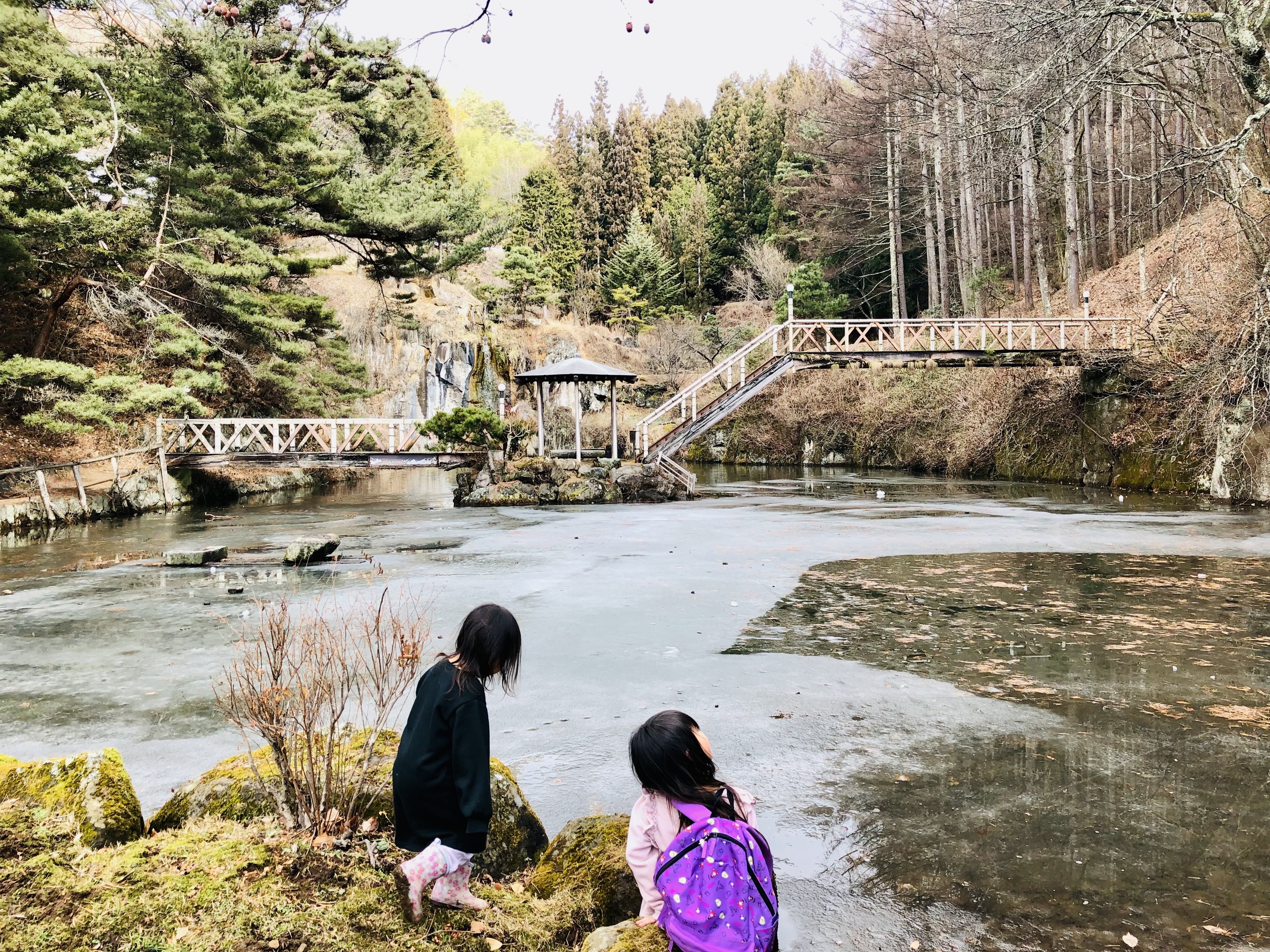 宿の近くの素敵な池